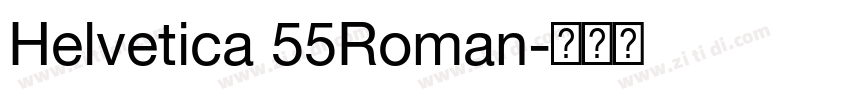 Helvetica 55Roman字体转换